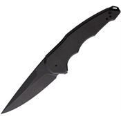 Hoback 036BB 1Sam Framelock Knife Black Stonewashed Titanium Handles