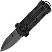 Kershaw 1190BW Kapsule Sliding Button Lock Black Knife Black Handles