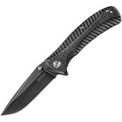 Kershaw 1301BW Starter Assist Open Framelock Knife Blackwash Handles