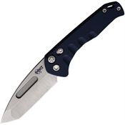 Medford 206STT44AU Auto Swift Button Lock Knife Blue Handles