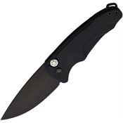 Medford 39SPQ42AB Auto Smooth Criminal Button Black Knife Black Handles