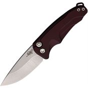 Medford 39STQ41AR Auto Smooth Criminal Button Tumbled Knife Burgundy Handles