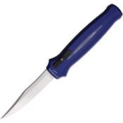 Piranha 19B Auto Rated-R OTF Mirror Knife Blue Handles