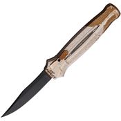 Piranha 19CT Auto Rated-R OTF Black Knife Camo Handles