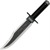 Rambo 9432 Rambo First Blood Part II Mini Sawback Fixed Blade Knife Black Handles