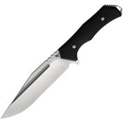 Rough Rider 2533 Rough Rider Satin Fixed Blade Knife Black Handles