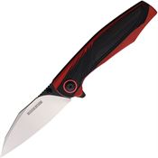 Rough Rider 2534 Assist Open Linerlock Knife Black/Red Handles
