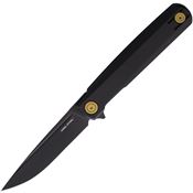 Real Steel 7874GB G-Frame Framelock Knife Black Titanium Handles