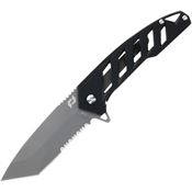 Schrade 1159322 Ventricle Framelock Knife Black Handles