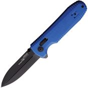 SOG 12610657 Pentagon XR Lock LTE Black Knife Blue Handles