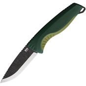 SOG 17410241 Aegis FX Black Fixed Blade Knife Forest Green Handles