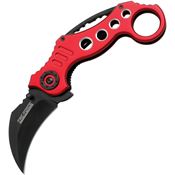 Tac Force 578RD Karambit Assist Open Linerlock Knife with Red Handles