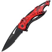 Tac Force 705RC Assist Open Linerlock Knife with Red Camo Handles