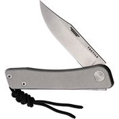 Tactile BXMC01 Bexar Slipjoint Stonewash Folding Knife Titanium Handles