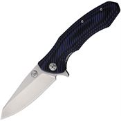 Tassie Tiger RT93FBB FB Linerlock Knife with Black/Blue Handles