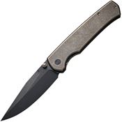 We 210462 Evoke Black Framelock Knife Bronze Handles