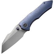 We 220053 High-Fin Framelock Knife Blue Handles