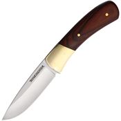 Winchester 6220010W Winchester Satin Fixed Blade Knife Brown Handles