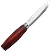 Mora 2410 Classic No 2 2410 Satin Fixed Blade Knife Red Handles