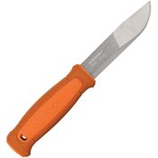 Mora 2568 Kansbol Satin Fixed Blade Knife Orange Handles