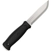 Mora 2570 Garberg Satin Fixed Blade Knife Black Handles