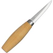 Mora 2619 Wood Carving 106C Carbon Fixed Blade Knife Birch Wood Handles