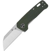 QSP 130XSC Mini Penguin Linerlock Knife with Green Handles