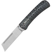 QSP 142B Hedgehog Slip Joint Satin Folding Knife Denim Handles