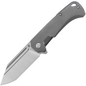 QSP 143A Rhino Framelock Knife Gray Titanium Handles