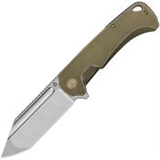QSP 143F Rhino Framelock Knife Bronze Titanium Handles