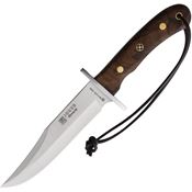 Joker N96 Bowie Satin Fixed Blade Knife Walnut Handles