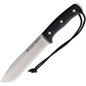 Joker M137 Nomad 6.5 Satin Fixed Blade Knife Black Micarta Handles