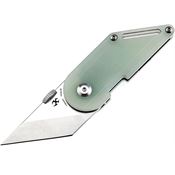 Kansept 3045A2 Pinkerton Dash Stonewashed Tanto Linerlock Knife Jade Handles