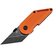 Kansept 3045A3 Pinkerton Dash Black Stonewashed Tanto Linerlock Knife Orange Handles