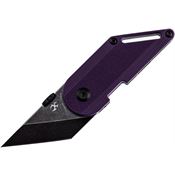 Kansept 3045A4 Pinkerton Dash Black Stonewashed Tanto Linerlock Knife Purple Handles