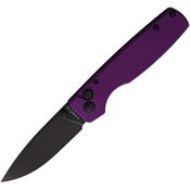 Kizer 3605C4 Original Stonewash Knife Purple Handles