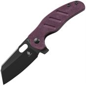 Kizer 3488A5 Sheepdog C01C Mini Framelock Knife Burgundy Handles