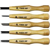 Mikihisa 053 Power Grip Wood Chisel Set 5PC