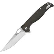 QSP 126D1 Gavial Linerlock Knife with Brown Micarta Handles