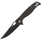 QSP 126D2 Gavial Linerlock Knife with Brown Micarta Handles