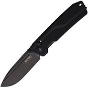 SRM 7228LGB Rubik Ambi Lock Black Folding Knife Black G10 Handles