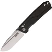 SRM 7228LMB1 Rubik Ambi Lock Satin Folding Knife Black Micarta Handles