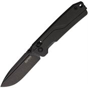 SRM 7228LMB2 Rubik Ambi Lock Black Folding Knife Black Micarta Handles