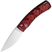 Piranha 14R Auto X Button Lock Knife Red Handles