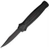 Piranha 19BKT Auto Rated-R OTF Black Clip Point Knife Black Handles