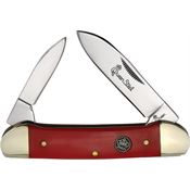 Queen 64R Canoe Folding Knife Red Handles