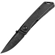 Real Steel 7083 Luna Eco Framelock Knife Black Stonewashed Handles
