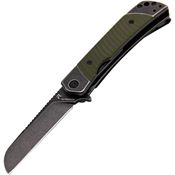 Revo DUOSGRN Duo Linerlock Knife with Sheepsfoot OD Handles