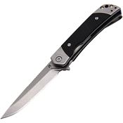 Revo DUODBLK Duo Linerlock Knife with Drop Point Black Handles