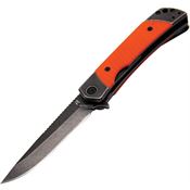 Revo DUODORG Duo Drop Point Linerlock Knife with Orange Handles